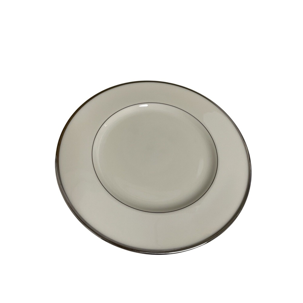 Lenox Montclair Salad Dessert Plate 8.25" Ivory Platinum Trim
